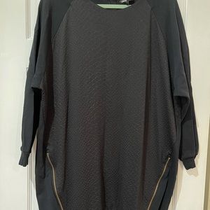 ASOS black snake pattern sweatshirt dress size 12